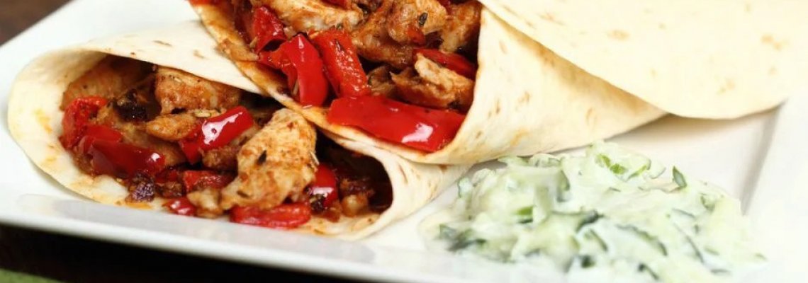 Chicken Sauteed Wrap with Sweet chili Sauce