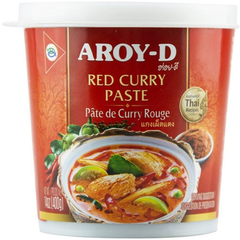 Aroy-D Kırmızı Köri Ezmesi (Red Curry Paste) 400 gr
